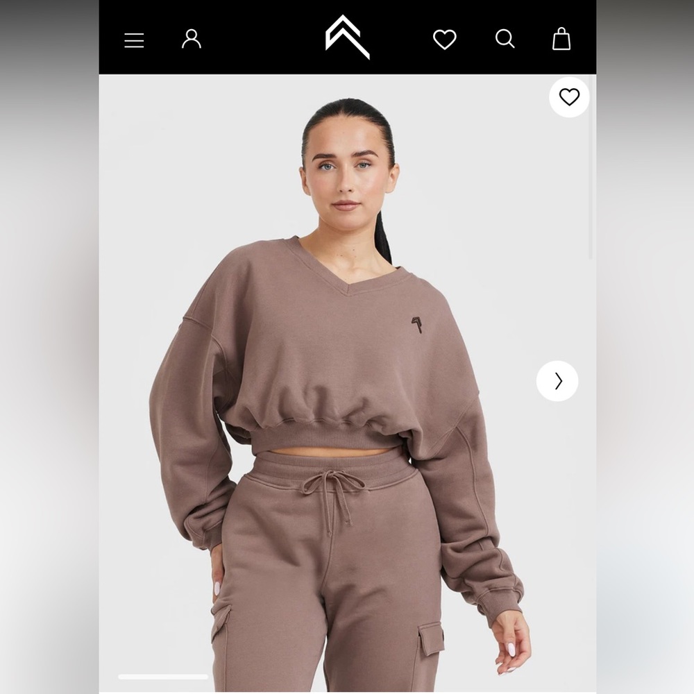 Bundle - Oner Active All Day Oversized V-Neck Sweatshirt & Cargo Jogger - Fleece